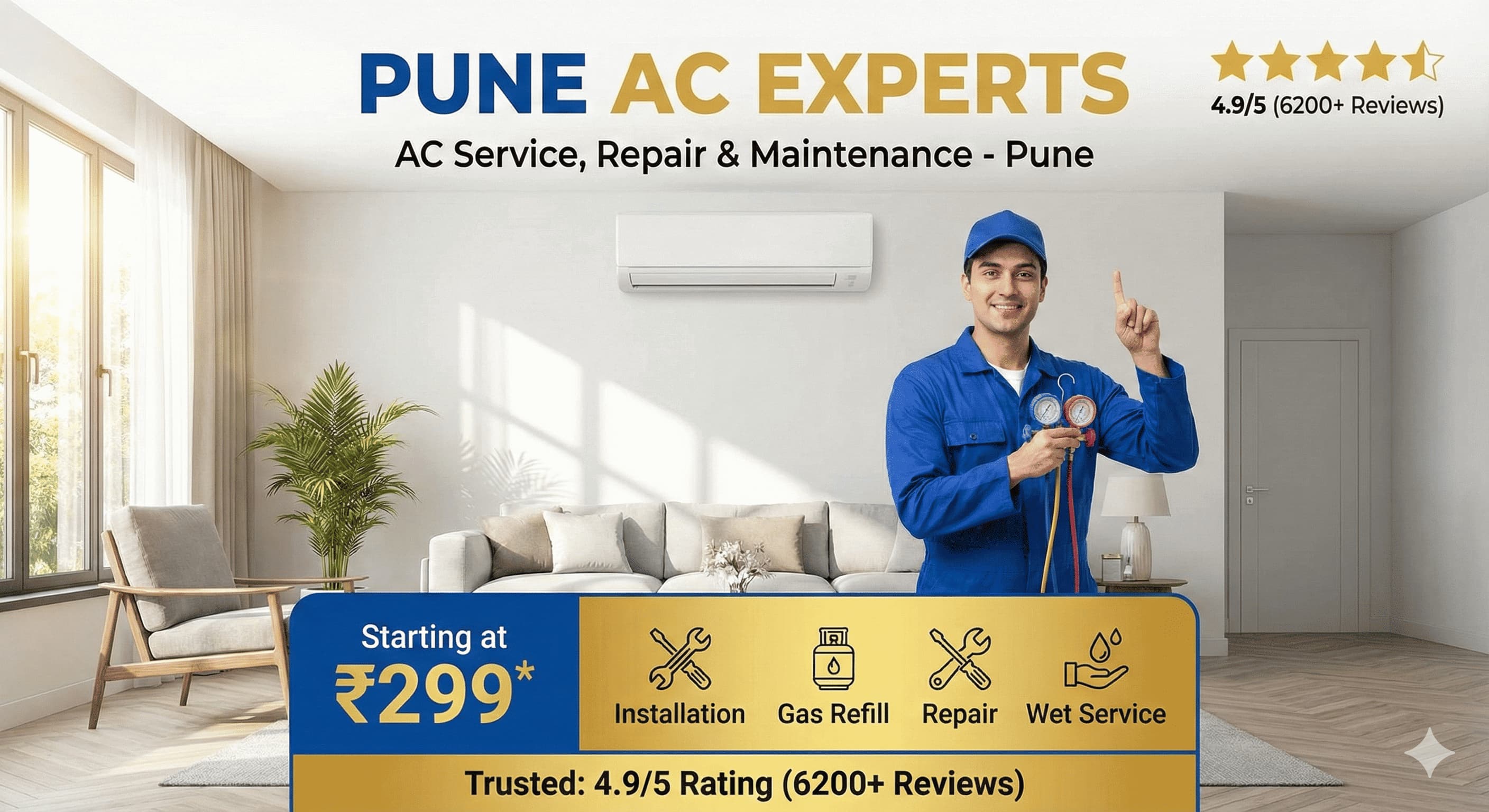 Special AC Service Offer starting at ₹299